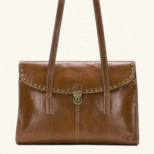 Patricia Nash Leather Studded Satchel Verbania REDUCED